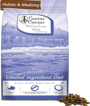 Canine Caviar - Wild Ocean: Herring & Teff Alkaline Dry Dog Food, Limited Ingredients, Gluten-Free, Based on Science & Research, Veterinary Alternative Diet (11 Pound Bag)