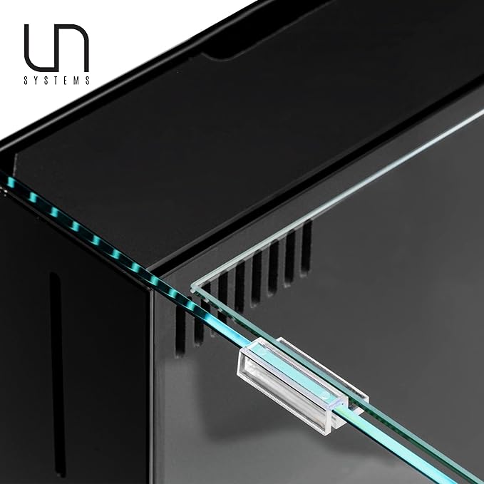Ultum Nature Systems Tank Lid for Rimless Aquariums - Ultra Clear Glass Cover With Clips - 30A Dual AIO