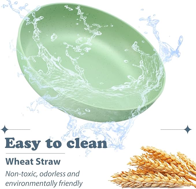 Tioncy 24 Pcs Fatigue Relief Cat Bowl 5.5 Inch Shallow Cat Food Dish Wide and Small Pet Wet Plate Wide Stray Wet Feeding Bowl for Ferrets Feral Short Legged Kitten, Wheat Straw(Four Color,Classic)