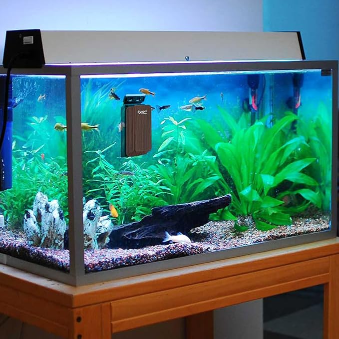 hygger Aquarium Strong Magnetic Cleaner Algae Magnet Cleaning Tool with Scraper Floating Brush for Fish Glass Tank S