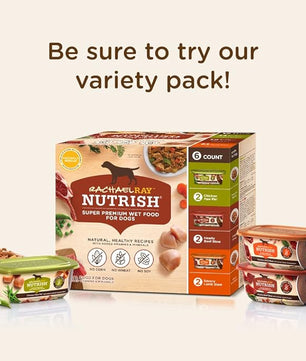 Nutrish Rachael Ray Premium Natural Wet Dog Food, Beef Stroganwoof Recipe, 8 Ounce Tub (Pack of 8)