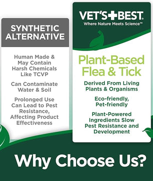 Vet’s Best Indoor Flea and Tick Spray – Dog Flea and Tick Treatment for Home, Plant-Based Formula with Natural Oils, Kills Fleas, Eggs & Ticks on Contact, Made in USA, 32 oz
