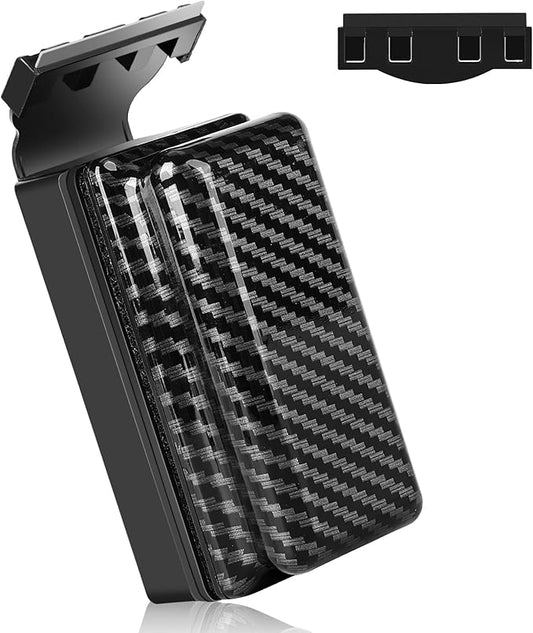 hygger Magnetic Fish Tank Cleaner, Aquarium Glass Cleaner with 2 Detachable Algae Scraper Blade, Floating Scrubber Brush for 2/5"-3/5" Glass/Acrylic Thick Tank, Strong Magnet Algae Remove Tool, L