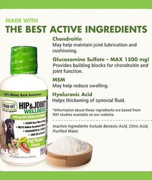by Cool PET Holistics LVDJW-PR-04PK-16U Hip & Joint Dog Joint Supplement, 16 oz