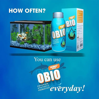KOIKA OBIO Aquarium Water Treatment, Quick Effect (After 8-10 Hours), Improvement of Digestion and Immune Systems, Enhance Growth of Fish & Shrimp (Liquid, 750ml (25.36 fl oz))