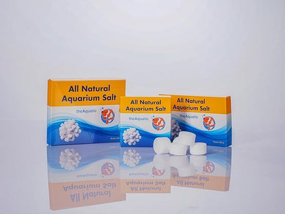 Premium Aquarium Salt, Aquarium Salt Freshwater Tablets for Aquarium Water Treatments Essential Supplies (20 Tablets)