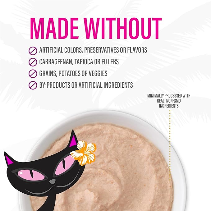 Tiki Cat Luau Velvet Mousse, Salmon in Broth, Complete Nutrition for Balanced Diet, Wet Cat Food For All Life Stages, 2.8 oz. Pouch (Pack of 12)