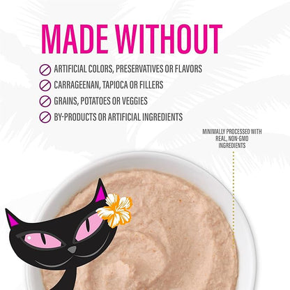 Tiki Cat Luau Velvet Mousse, Salmon in Broth, Complete Nutrition for Balanced Diet, Wet Cat Food For All Life Stages, 2.8 oz. Pouch (Pack of 12)