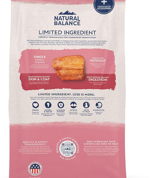 Natural Balance Limited Ingredient Adult Dry Dog Food with Healthy Grains, Salmon & Brown Rice Recipe, 12 Pound (Pack of 1)