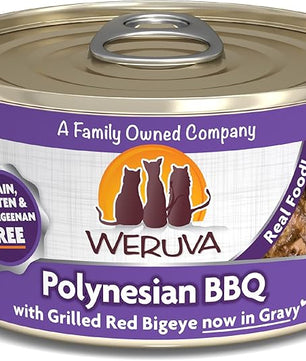 Weruva Classic Cat Food, Polynesian BBQ with Grilled Red Bigeye in Gravy, 3oz Can (Pack of 24)