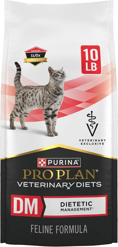 Purina Pro Plan Veterinary Diets DM Dietetic Management Feline Formula Dry Cat Food - 10 lb. Bag