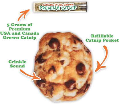 Meowijuana Get Baked Bundle | Get Baked Cookie Refillable Toy, King Size Catnip Joints, and Kalico | Hand Harvested and Rolled Dried High Potency Catnip | Grown in North America