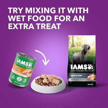 IAMS Advanced Health Skin & Coat Adult Dry Dog Food Chicken and Salmon Recipe, 6 lb. Bag
