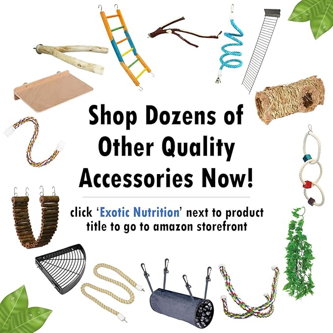 Wood Platform Set - 3 Pack Cage Accessory Shelves Assorted Sizes - for Chinchillas, Rats, Prairie Dogs, Degus, Ferrets, Birds, Sugar Gliders, Rabbits, Guinea Pigs, & Other Small Pets