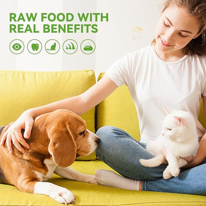 OPET Freeze Dried Cat & Dog Treats,Single Ingredient High Protein Grain Free Crunchy Cat Treats，Healthy Training Treats(1.76oz)