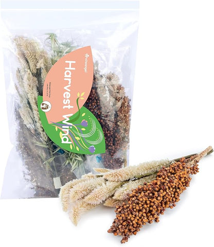 Niteangel Natural Flower & Herb Bedding Habitat Decor - for Hamsters Gerbils Mice Lemming Degus or Other Small Pets (Harvest Wind - Natural Poem Version)