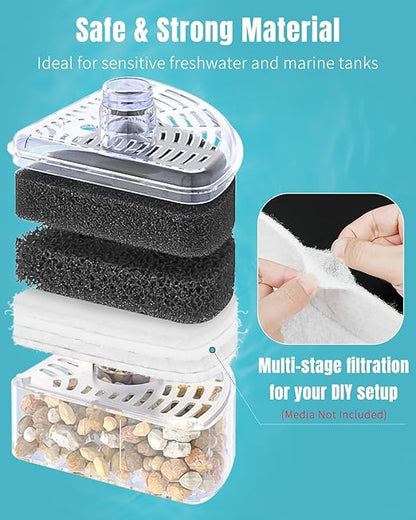 Pawfly 200 Micron Fine Aquarium Polishing Filter Pad, High Density Filter Media Pad for Ponds & Sumps, 36 x 24 Inch Cut-to-Fit Aquarium Filter Floss, Water Polishing Pad for Fish Tank Filters