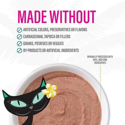 Tiki Pets Tiki Cat Velvet Mousse Grain-Free Wet Food with a Silky-Smooth Texture for Adult Cats & Kittens, 2.8oz, 12pk, Tuna & Chicken, 48005