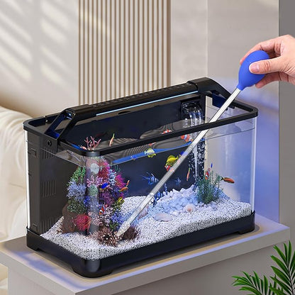 18.5 in Long Pipette for Fish Tank Coral Food Feeder Long Syringe Aquarium Coral Feeding Tube for Marine Fish Reef Aquatic Plant Spider Snake Lizard