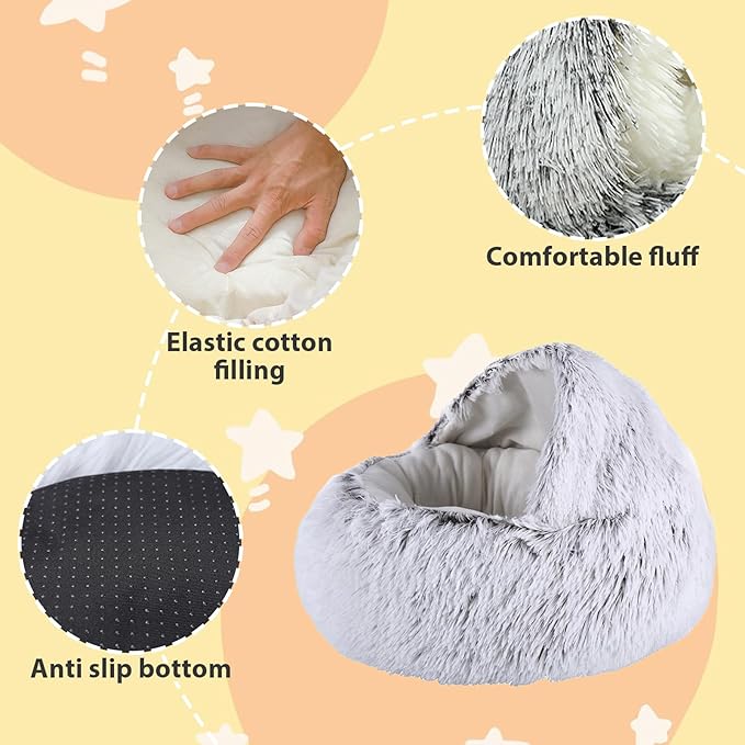 Ferret Bed Cave and Hideouts | Hammock for Cage | Hideaway Bed Accessories | Small Pet Cushion Long Plush Soft Washable for Ferret & Small Animals