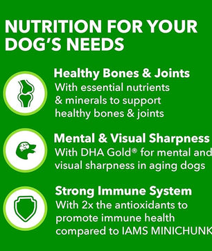 IAMS Proactive Health Healthy Aging Adult Dry Dog Food for Mature and Senior Dogs with Real Chicken, 29.1 lb. Bag