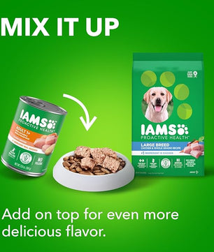 IAMS Proactive Health Large Breed Adult Dry Dog Food with Real Chicken, 30 lb. Bag