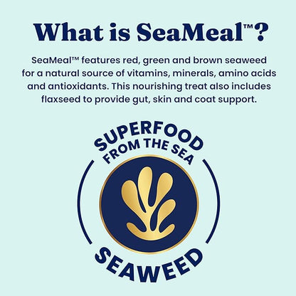 Solid Gold Lickable Cat Treats - Limited Ingredient Chicken SeaMeal™ Squeezable Healthy Cat Treats for Indoor Cats - Snack & Topper Squeeze Ups for Cats w/Seaweed for Gut & Immune Support - 3oz/30ct