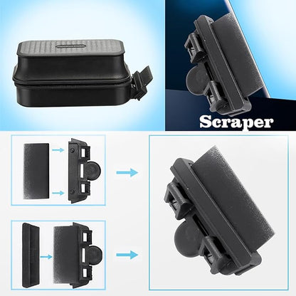 Carefree Fish Aquarium Small Magnetic Cleaner for Glass Fish Tank Magnet Brush Algae Scrapers (Floating)
