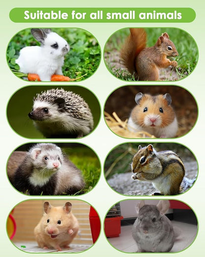 60pcs DIY Rabbit Toys for Bunnies Boredom,Rabbit Toy for Bunnies Boredom Bunny Toys for Teeth, Timothy Stick, Apple Sticks, Sweet Bamboo, for Guinea Pig, Hamster, Chinchilla, Rat, Small Animals