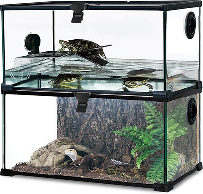 Balacoo 8 Pack Aquarium Lid Clips: Plastic Terrarium Lock, Reptile Terrarium Clips - Turtle Tanks Lock Buckle for Living Box, Fish Tank Cover - 1.96 × 1.18 inch