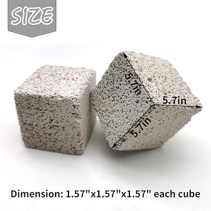 Hamiledyi 20 Pcs Chinchilla Lava Blocks Flower Shape Rabbit Chew Toys Bunny Lava Teeth Grinding Stone Small Animal Mineral Calcium Stone for Hamsters Rabbits Chinchillas Squirrels Rats Parrots