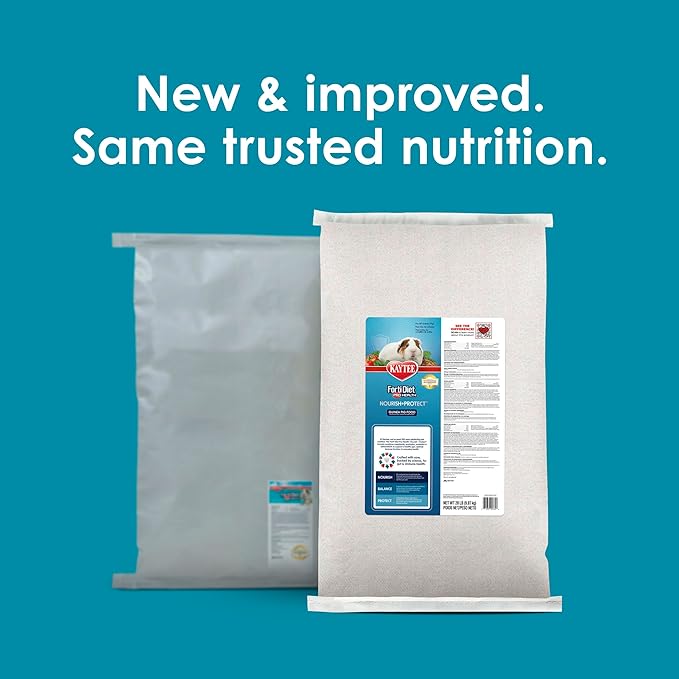Kaytee Forti-Diet Pro Health Nourish+Protect Guinea Pig Food, Comprehensive Nutrition Backed by Science, Digestive Health, Immune Support, 20 pounds