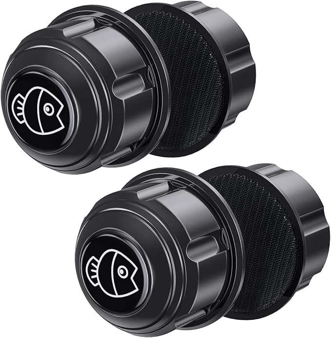 Pawfly Aquarium Magnetic Brush for Glass Fish Tanks 1.5 Inch Stain Scrubber Pads Cleaning Tool for 3/5 Inch Thick Fresh & Marine Aquariums up to 10 Gallons, 2 Pack