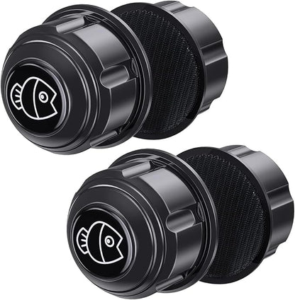 Pawfly Aquarium Magnetic Brush for Glass Fish Tanks 1.5 Inch Stain Scrubber Pads Cleaning Tool for 3/5 Inch Thick Fresh & Marine Aquariums up to 10 Gallons, 2 Pack