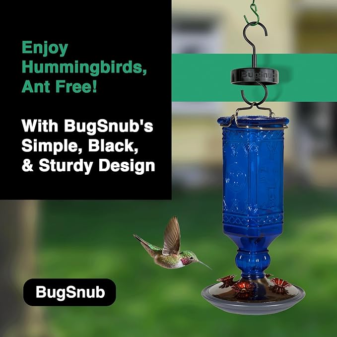 Hanging Ant Guard (1-Pack)- Ant Defense for Hummingbird Feeders, Unique Upside-Down Design, No Liquid Moat