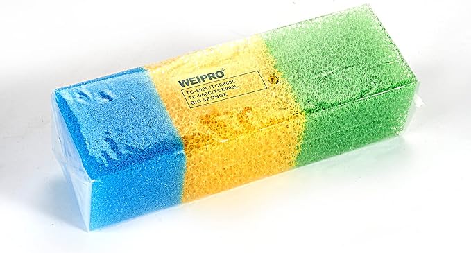 Fish Tank Filter Sponges, 3 Coarse Grades, Aquarium Filter Foams for TC-900C Internal Filter(TC900C-S)