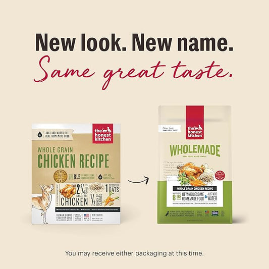 The Honest Kitchen Dehydrated Whole Grain Chicken Dog Food, 2 lb Box