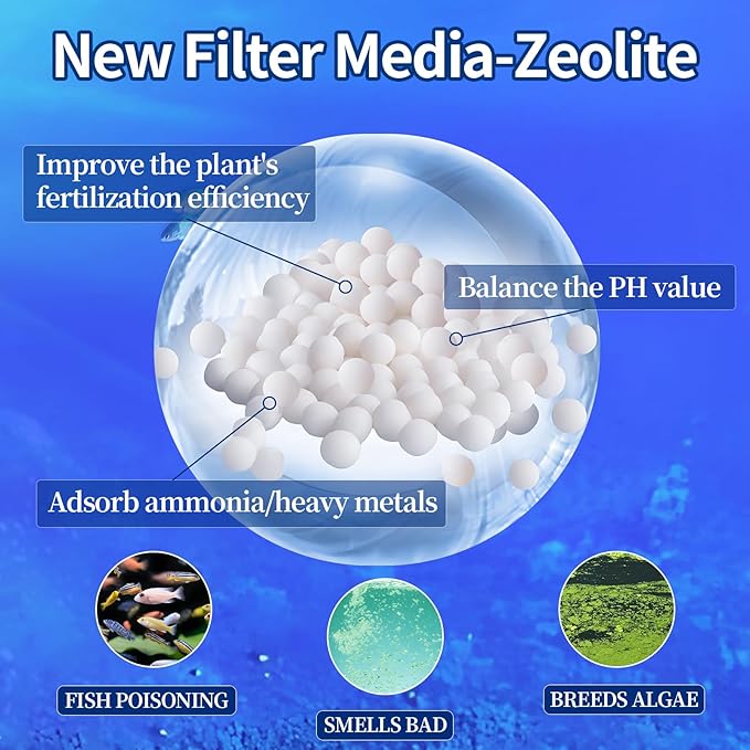 10Pack Carbon Filters for Aquariums, Fits Whisper EX Filters, Compatible with Whisper EX30/EX45/EX70 Filters,Large Carbon Filter Cartridges