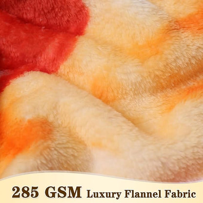 mermaker Pepperoni Pizzas Blanket 60 inches for Adult Kids, Realistic Pizzas Throw Blanket Funny Gifts for Women Men Teen Boy Girl, 285 GSM Soft Flannel Food Blanket for Christmas Birthday Gifts-Red