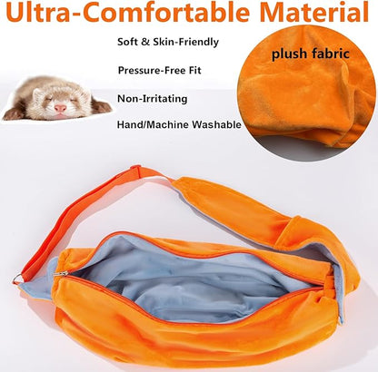 Dog Sling Carrier for Small Dogs, Small Pet Bag with Adjustable Strap, Cozy Bunny Carrying Travel Cuddler, Hands-Free Puppy Carrier for Pet 0-15 lbs Puppy Kitten