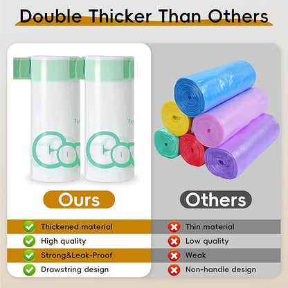 100 Count 27" x 13" Cat Litter Box Bags, Neakasa M1 and PetPivot Litter Bags, Automatic Litter Box Liners with Drawstring, Extra Thick Leak-Proof Pet Waste Bags