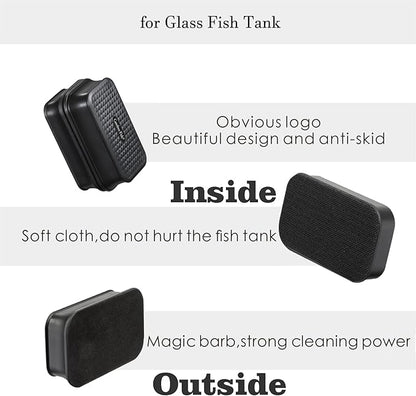 Carefree Fish Aquarium Small Magnetic Cleaner for Glass Fish Tank Magnet Brush Algae Scrapers Floating