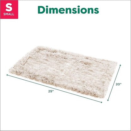 Furhaven Waterproof Throw Blanket for Dogs & Indoor Cats, Washable - Shaggy Plush Calming Long Faux Fur & Velvet Dog Blanket - Driftwood, Small