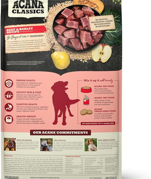 ACANA Classics Dry Dog Food Beef and Barley Recipe 22.5lb Bag