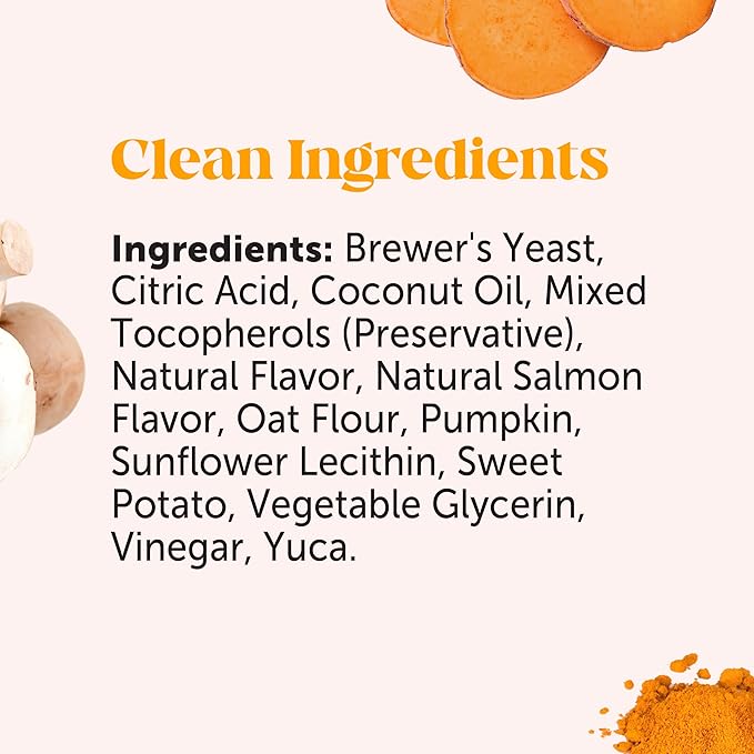 Dog Allergy Support Chews Max Strength, Omega 3 Salmon Fish Oil, Probiotic Supplement for Anti-Itch and Seasonal Allergies