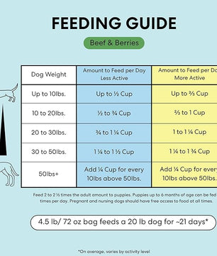 The Pets Table Beef & Berries Grain-Free Air Dried Dog Food, 3lbs / 48 oz Bag