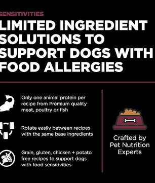 Go! Solutions Sensitivities Limited Ingredients, Grain-Free Dry Dog Food, Lamb Recipe for Sensitive Stomach, 12 lb Bag