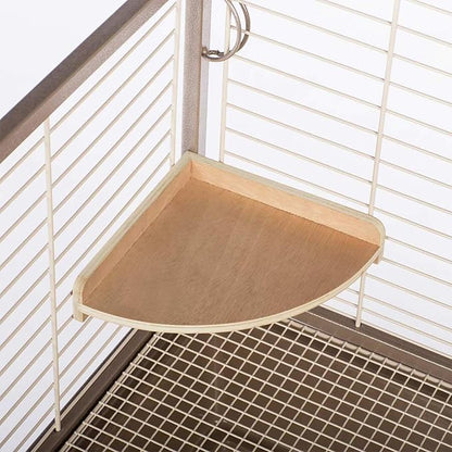 Wood Platform Set - 3 Pack Cage Accessory Shelves Assorted Sizes - for Chinchillas, Rats, Prairie Dogs, Degus, Ferrets, Birds, Sugar Gliders, Rabbits, Guinea Pigs, & Other Small Pets