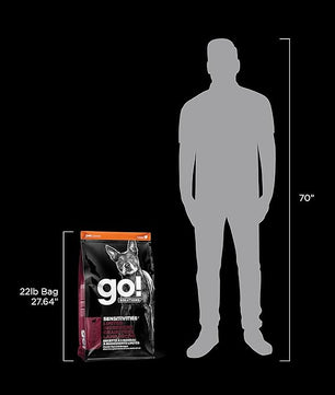Go! Solutions Sensitivities Limited Ingredients, Grain-Free Dry Dog Food, Lamb Recipe for Sensitive Stomach, 22 lb Bag