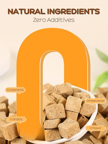 7 OZ Freeze Dried Chicken Liver Treats for Dogs Cats, High Protein Raw Dog Food Topper, Single Fresh Ingredient Treats, Rawhide Free